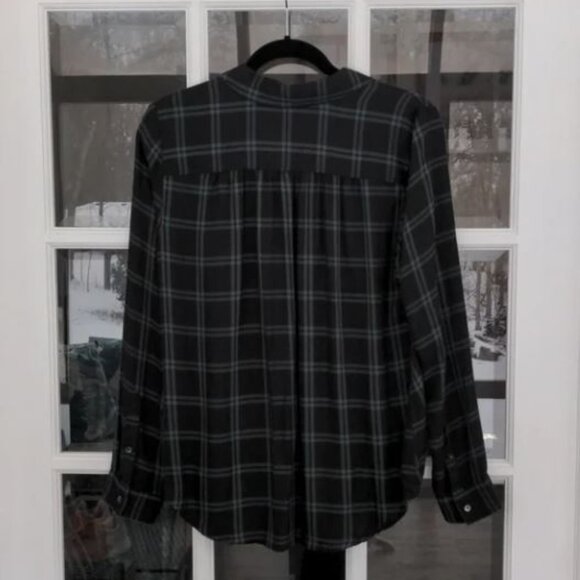 Madewell Wrap-Front Shirt in Palma Plaid Size M - Picture 4 of 4